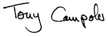 Tony Campolo signature