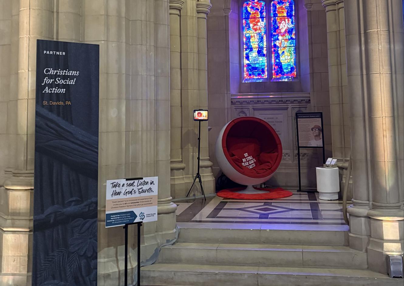 God's Secret Chair” Art Exhibit Invites Participants into a