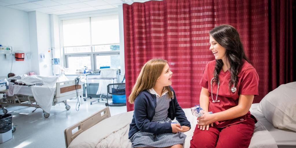 Nursing Student with Child